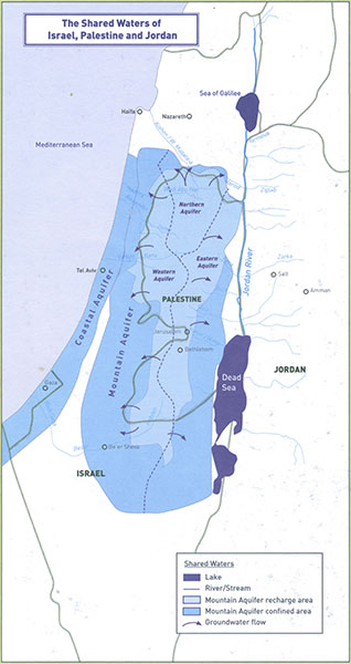 The shared waters of Israel, Palestine and Jordan
Source: FoEME 2010