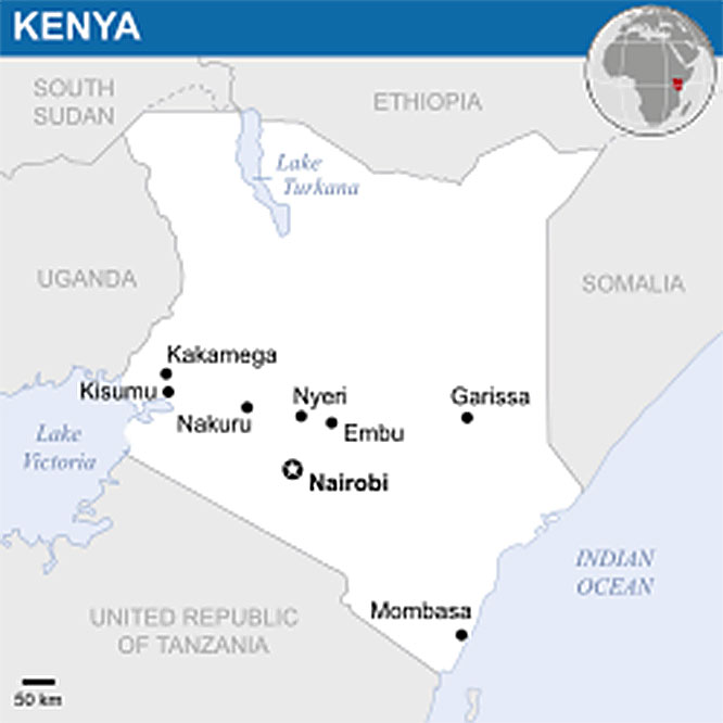 Figure 1. Location of Kenya