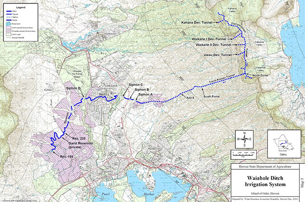 Figure 3. Map of Waiahole Ditch