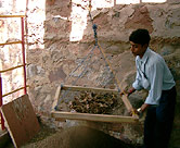 Filtering compost